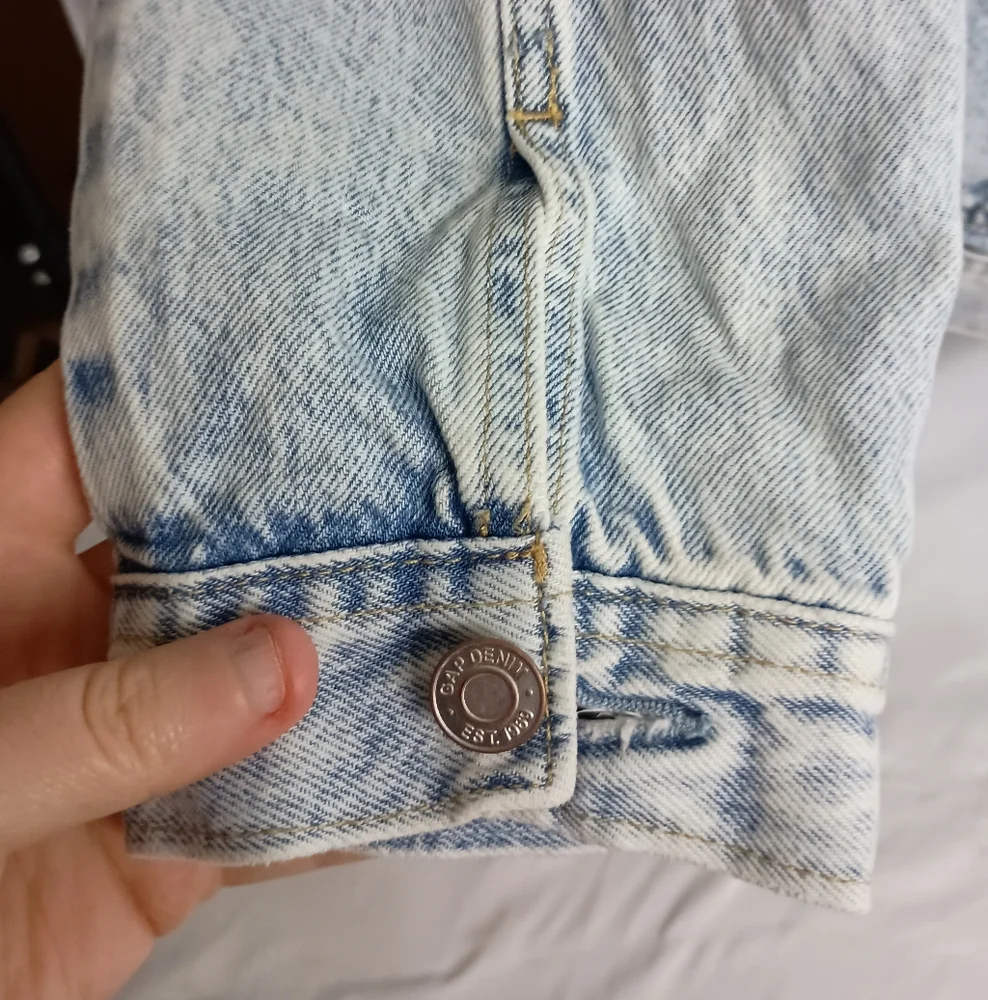 GAP oversized trucker workwear blue y2k work‎ Denim shacket utility chore Jacket